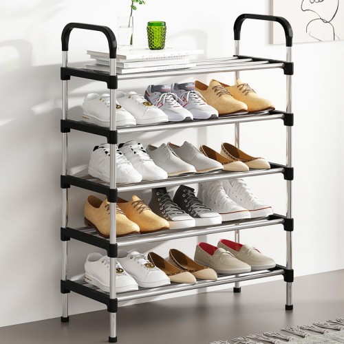 Zapatero de almacenamiento de 5 niveles multifuncional de estilo grande 95*55*26cm 80958