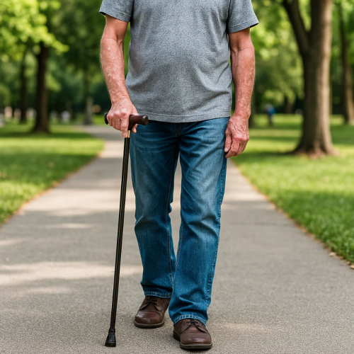 Bastón clásico con empuñadura ergonómica, Ideal para adultos mayores, personas en rehabilitación. Venta por mayoreo 81178-N