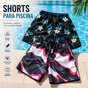 Shorts de baño estampados por mayoreo