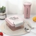 Lunch box lonchera hermética y vaso tipo termo (800ml+500ml) al por mayor 8556