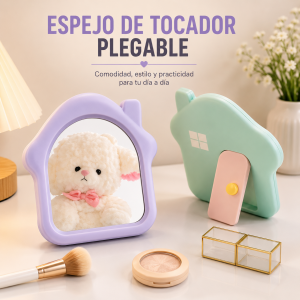 Espejo de tocador plegable con luz por mayoreo