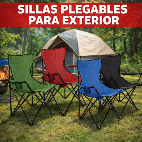Silla con reposabrazos plegable para exteriores colores variados. Venta por mayoreo 880072
