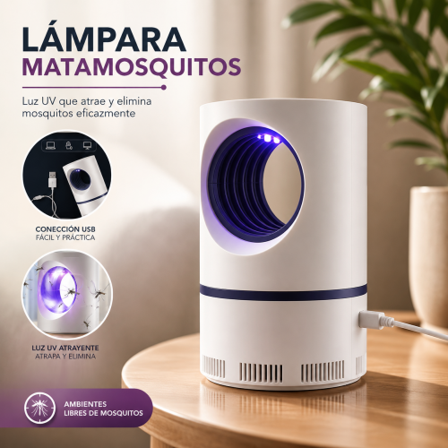 Lámpara matamosquitos con luz UV y recargable USB. Ideal para recámaras, oficinas y espacios cerrados. Venta por mayoreo Lámpara matamosquitos con luz UV y recargable USB. Ideal para recámaras, oficinas y espacios cerrados. Venta por mayoreo