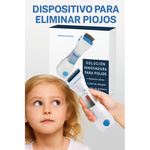 Elimina piojos y liendres de forma rápida y segura con este peine eléctrico reutilizable. Su sistema de succión atrapa los parásitos directamente en el filtro desechable venta al por mayor 880822