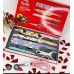 Set de cuchillos de cocina con diseños navideños, incluye 5 cuchillos y tijera. Acero inoxidable, mango ergonómico y base imantada. Ideal para regalo. Venta al por mayor