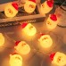 Guirnalda navideña con luces LED cálidas en forma de Santa Claus y muñeco de nieve. Venta por mayoreo 882781