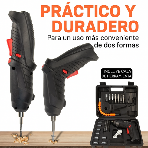 Taladro eléctrico inalámbrico con diseño ergonómico y dos posiciones de uso para mayor comodidad venta al por mayor 882840