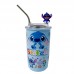 Vaso con popote de varios dibujos animados 882948