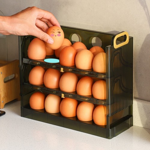 Caja de almacenamiento de huevos para refrigerador para 30 huevos 882968