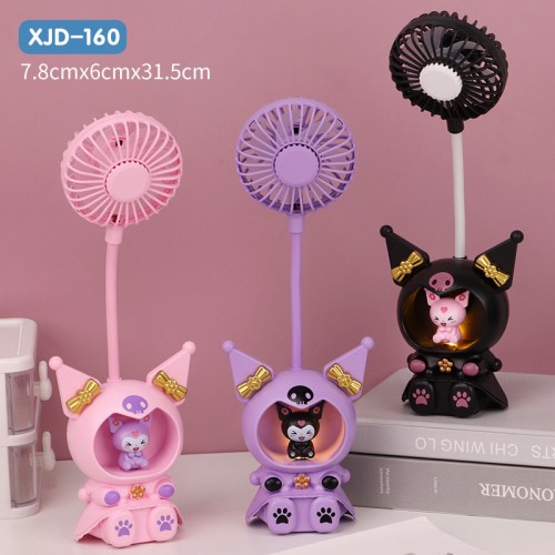Abanico de arroz con dibujos animados para niño con carga usb , MAYOREO 883023
