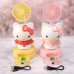 Mini ventilador de figura animada hello kitty con sacapuntas. Venta al por mayor 883030