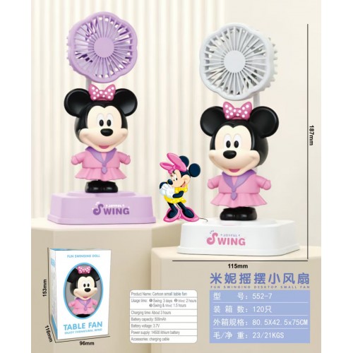 Mini ventilador minnie mouse , MAYOREO  883031