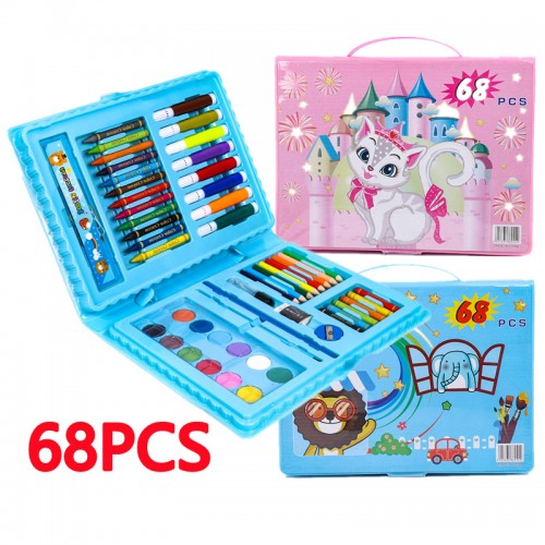 Set de pintura de 68 pzs para niños con dibujos animados 883057