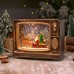 Caja musical navideño en forma de TV con luz de santa Claus 883091 