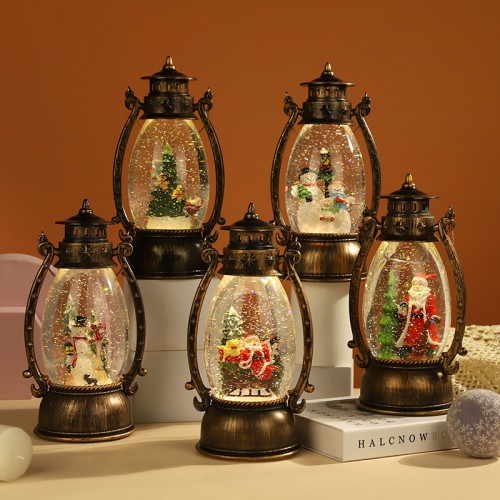 Linterna navideña lámpara portátil, farol con diferente diseños variados, venta por mayoreo 883096