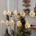 Cortina de luz LED decoración de esferas con Santa Claus 883221