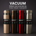 Termo de acero inoxidable 800 ml. Mantiene la temperatura, con tapa hermética y correa de transporte. Ideal para viajes, oficina o gimnasio. Venta al por mayor 3254