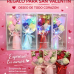 Ramo de rosas de jabón con luz LED, ideal para regalar en San Valentín, aniversarios y fechas especiales para venta por mayoreo. Modelo 3411. 