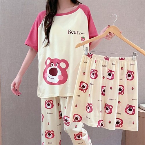 Pijama de tres piezas para mujer , MAYOREO 883451