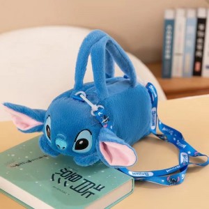 Bolsa de peluche estilo personajes animados con orejas y correa, diseño kawaii en colores surtidos, ideal para niñas o regalo, venta al por mayor 88551