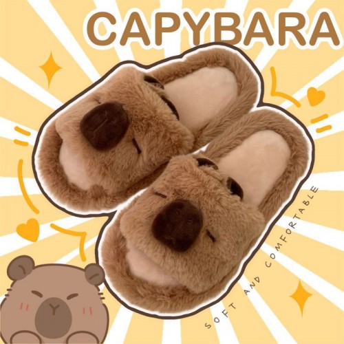Pantuflas de lino capibara , MAYOREO  888881693019