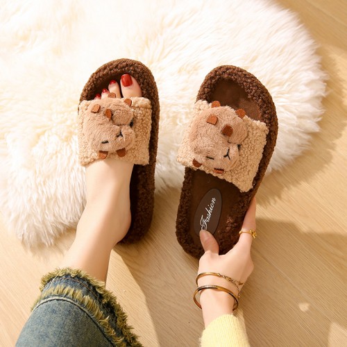 Pantuflas peludas de capibara , MAYOREO 888881693020