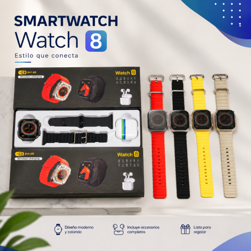Smartwatch Watch 8 con Accesorios Smartwatch Watch 8 con Accesorios