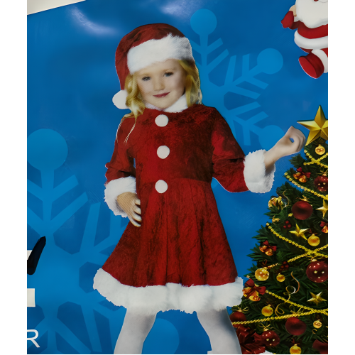 Traje de Santa Claus para niñas (10-13 años) 90234