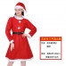 Traje de Santa Claus para mujer (Incluido vestido, gorro y cinturón) 90234