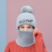 Gorro pasamontañas de lana SUPER de punto para invierno varios colores para mujer 90876