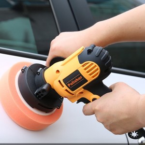 Pulidora eléctrica con accesorios para pulido y limpieza. Funciona a 110V y es ideal para uso automotriz o doméstico. Venta por mayoreo LJ-0201