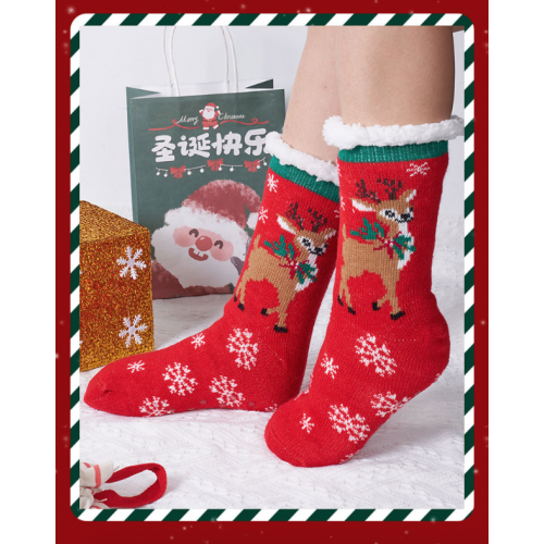 Calcetines, calcetines festivos y navideños a media pantorrilla, engrosados ​​en invierno para mantenerse abrigados 25*25 cm