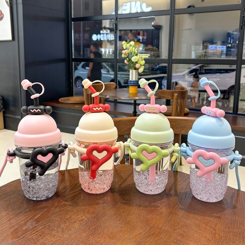 Vaso termo con popote y tapa para bebidas portátil 800ml al por mayor 92340