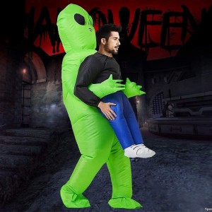 ¡Deja a todos boquiabiertos este Halloween! Este disfraz inflable de extraterrestre cargando a un humano crea un efecto visual increíble y muy divertido Venta al por mayor  9243-07