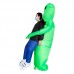 ¡Deja a todos boquiabiertos este Halloween! Este disfraz inflable de extraterrestre cargando a un humano crea un efecto visual increíble y muy divertido Venta al por mayor  9243-07
