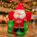 Papá Noel inflable de 1.8 m con luz LED. Ideal para decorar interiores o exteriores. Venta al por mayor 9243-17