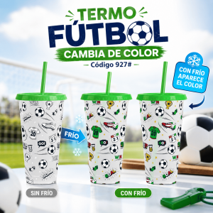Termo de Fútbol Cambia de Color por Mayoreo 927