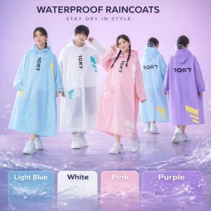 Impermeable para lluvia unisex disponible para niños y adultos. Ligero, resistente al agua y cómodo para uso diario. Colores y tallas surtidas. Venta por mayoreo modelo A160