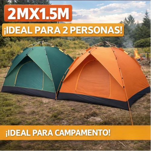 Casa de campaña para 2 personas con medidas 2MX1.5M, ideal para camping, playa, excursiones y actividades al aire libre. Venta al por mayor