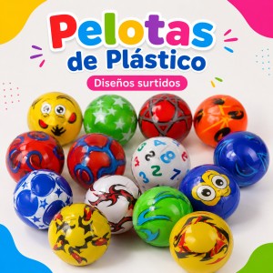 Pelotas Infantiles de Diseños surtidos por Mayoreo