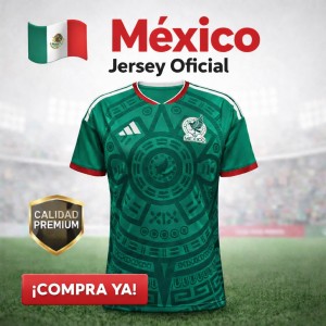 Jersey México Estilo Mundial Diseño Verde por Mayoreo AL MUNDIAL-ER