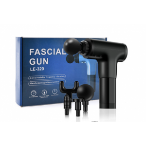 Pistola masajeadora de fascia con cabezales intercambiables con vibración masajeador muscular por mayoreo 
