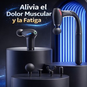 Pistola Masajeadora Muscular Profesional con Accesorios Venta por Mayoreo AM22