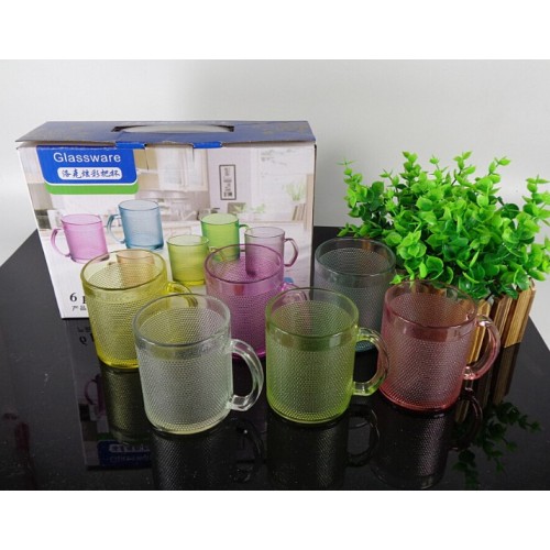 Juego de tazas bonitas colorida  de 6 pzs  APSJJ-8
