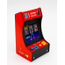 Mini consola arcade retro con pantalla integrada, botones clásicos y diseño compacto de gabinete, incluye juegos precargados, ideal como regalo o decoración gamer, modelo AR88, venta por mayoreo