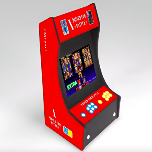 Consola de juegos para dos jugadores, arcade, street figher, altavoces estéreo de 3W pantalla de 19 pulgadas. Tamaño de consola: 500*425*340MM