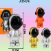 Alcancía de astronauta con luz para noche 25*17*13.5cm (dorado,naranja y plateado) mayoreo ATM74