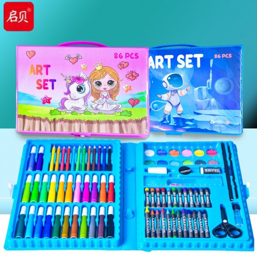 Kit de pintura de dibujo profesional 86pcs B138