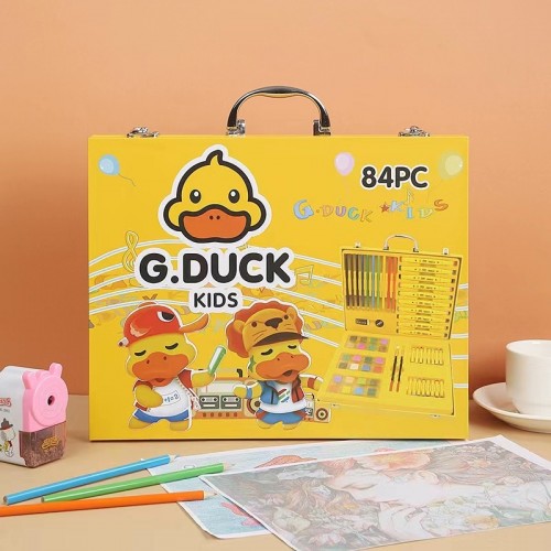 Set de arte de 84 piezas de colores G.DUCK 34*27*4.5cm B143