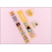 Mini estuche con accesorios de papeleria , 5 piezas de accesorios  MAYOREO B20